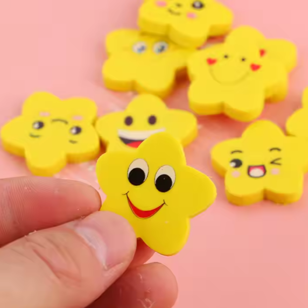 Emoji Erasers 3 Pcs each Pack / Box 36 Pack - Official Lige