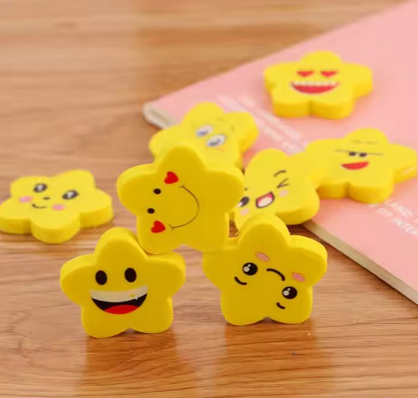 Emoji Erasers 3 Pcs each Pack / Box 36 Pack - Official Lige