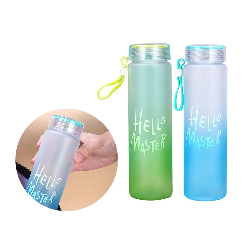 Hello Master Glass Water Bottle 480ml