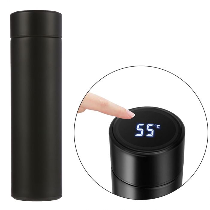 500ml Vacuum Flask with Temperature Display - Can Print